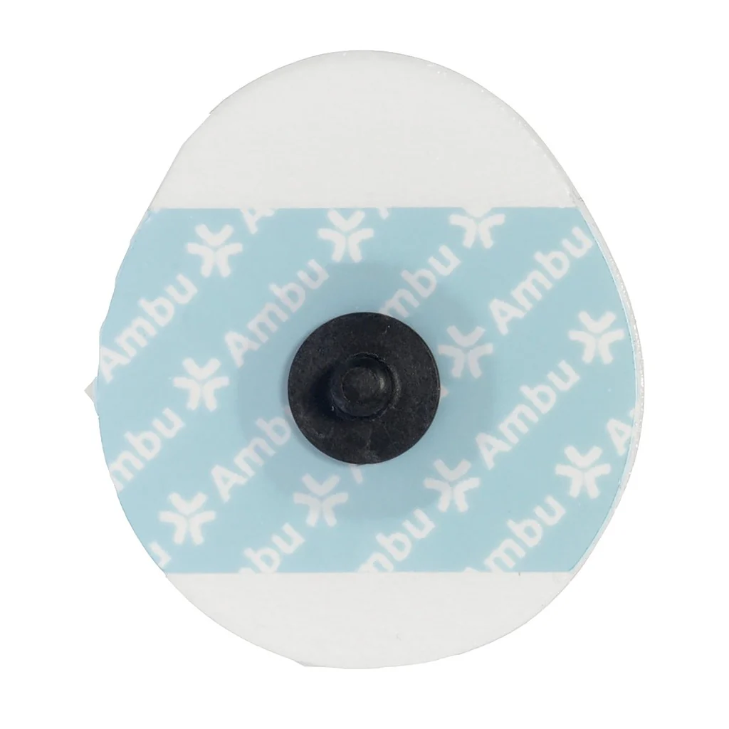 Electrode ECG Ambu White Sensor - ovale à pression - radiotransparente - sachet de 50