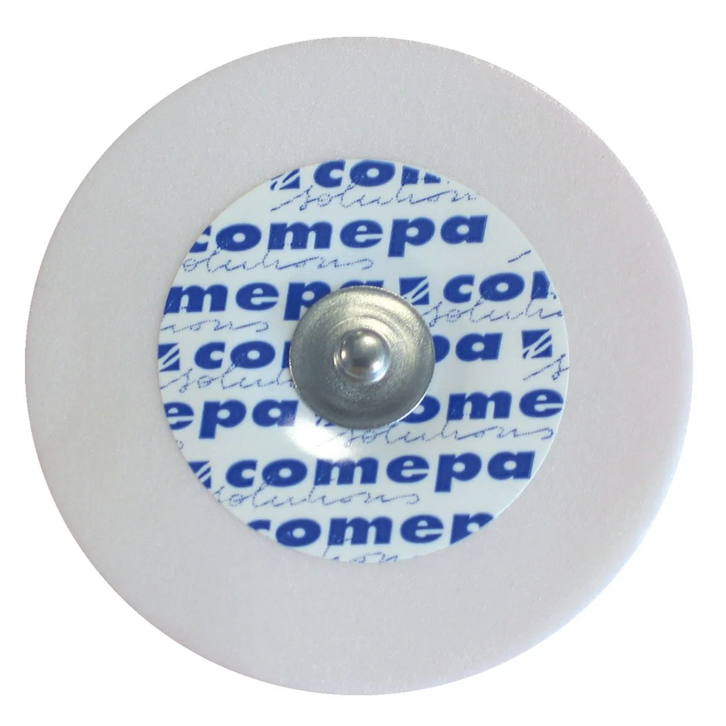 Électrode ECG Comepa SM50 50Cm - ronde à pression - sachet de 50