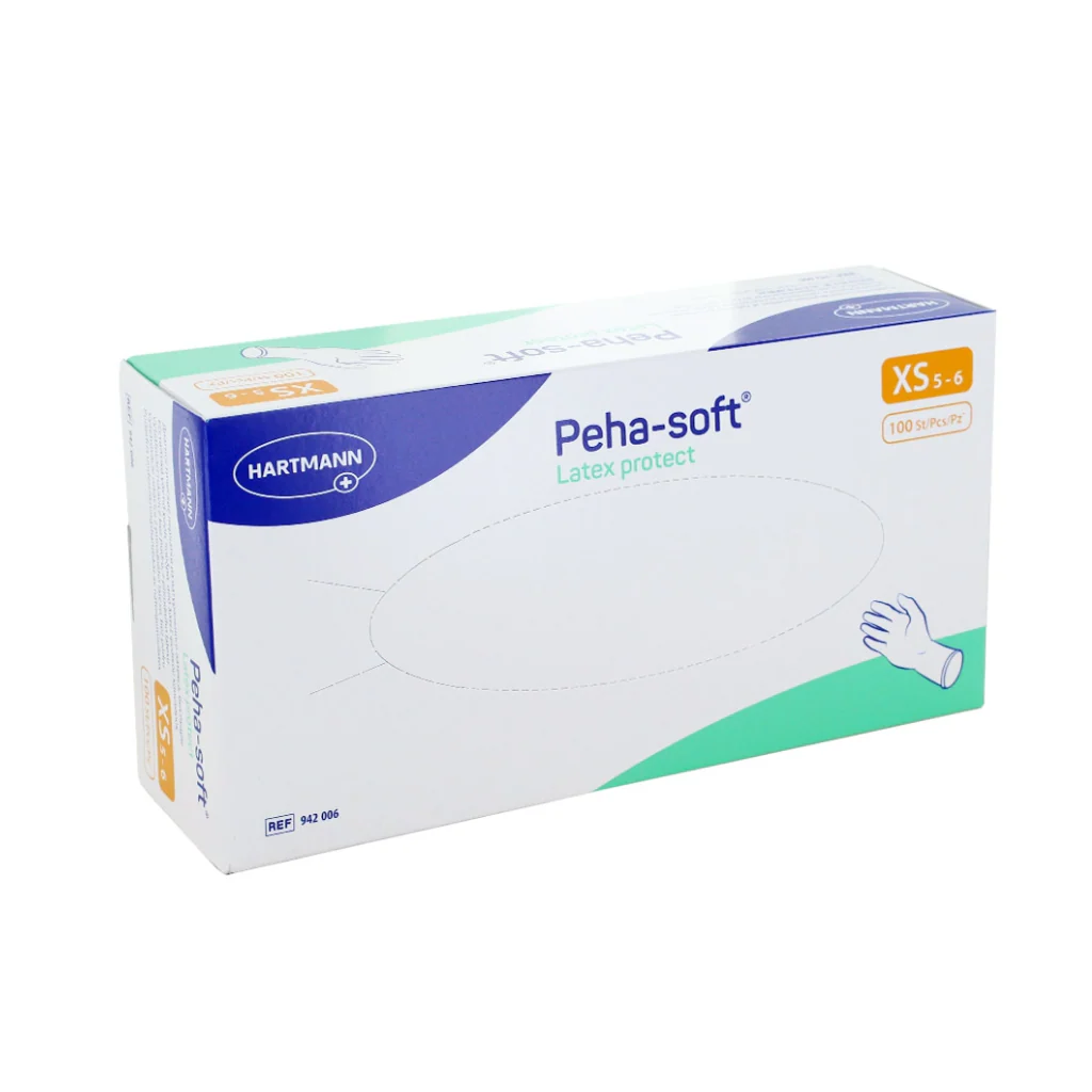 Gant d'examen en latex non poudrés Peha Soft Protect HARTMANN