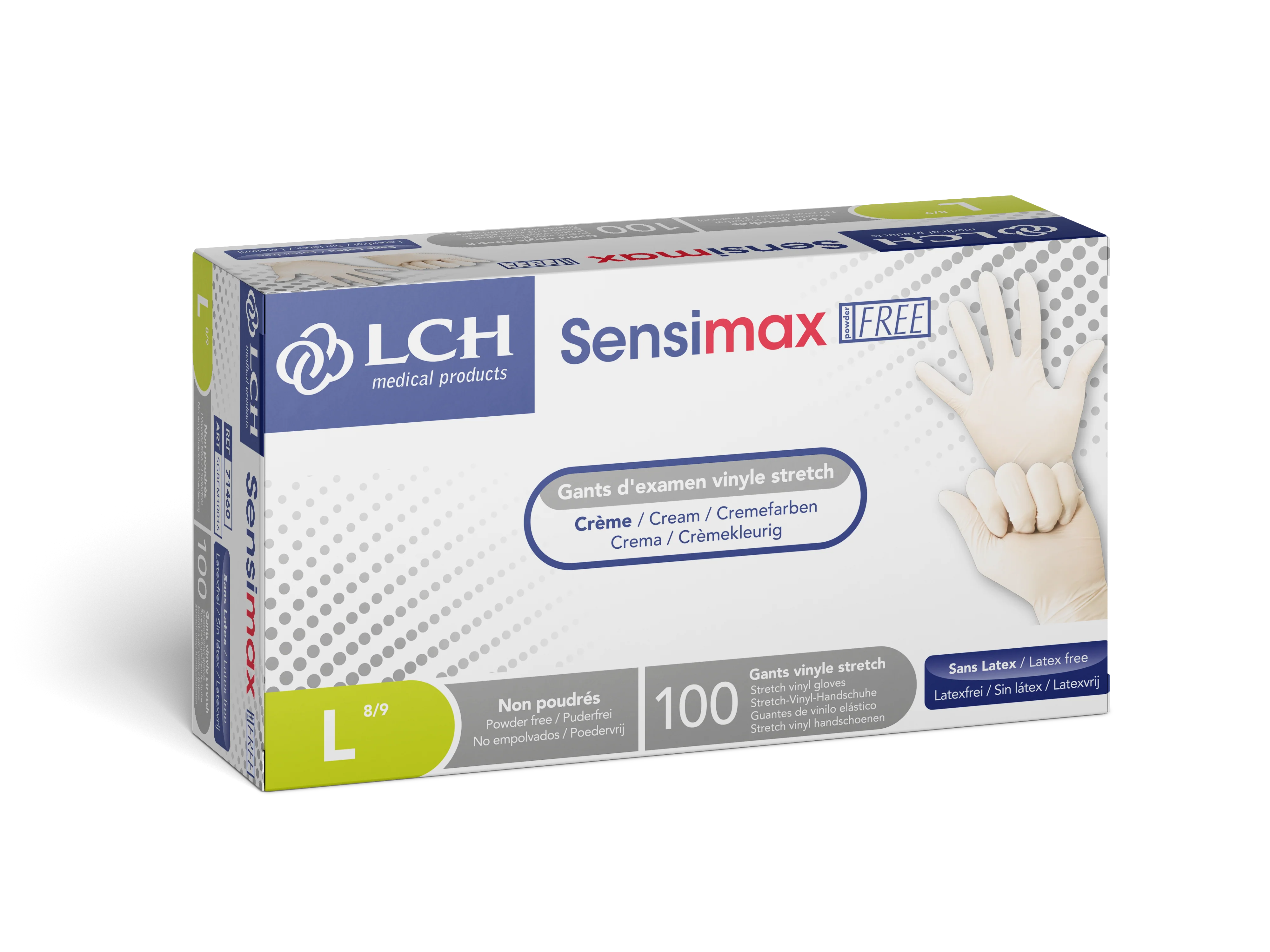 Gant d'examen vinyle stretch non poudré Sensimax - Image 3