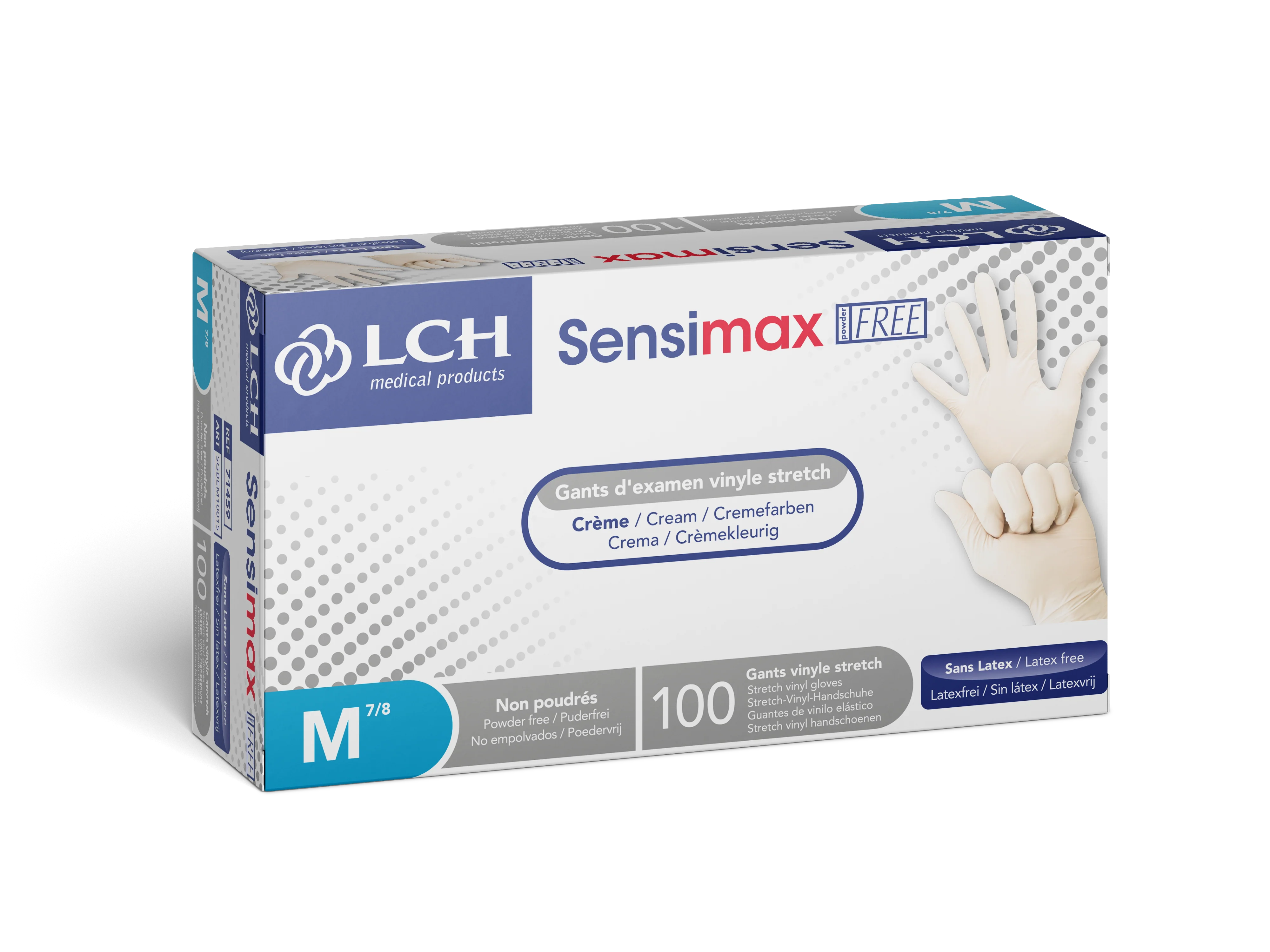 Gant d'examen vinyle stretch non poudré Sensimax - Image 4