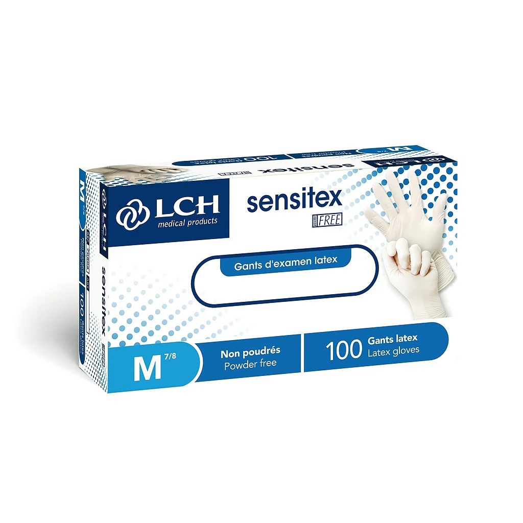 Gants d'examen en latex non poudrés Sensitex LCH  - Boîte de 100 - Image 5