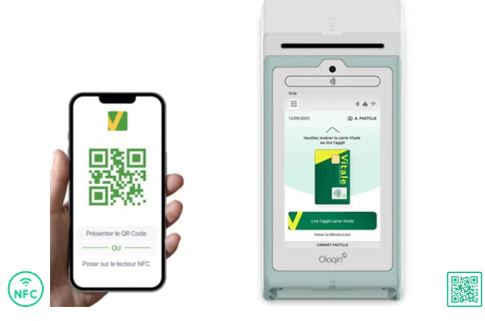PRIUM PRO + Lecteur de carte vitale PC/SC trifente et Sans contact NFC - QR code - Image 5