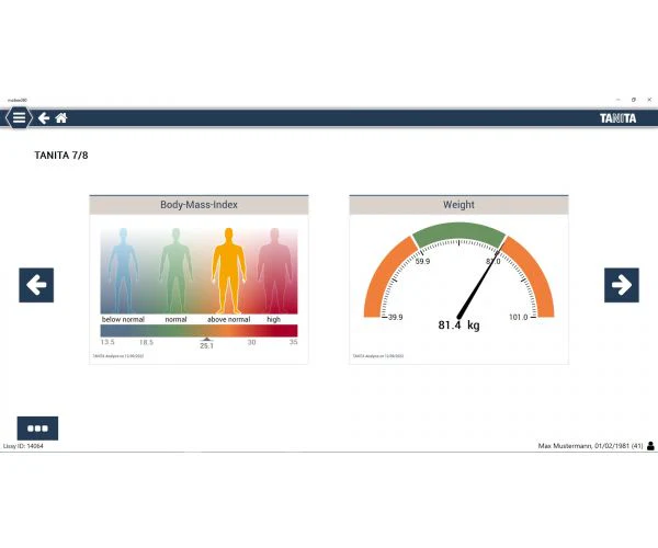 Logiciel PC de gestion des données Tanita Pro - Image 3