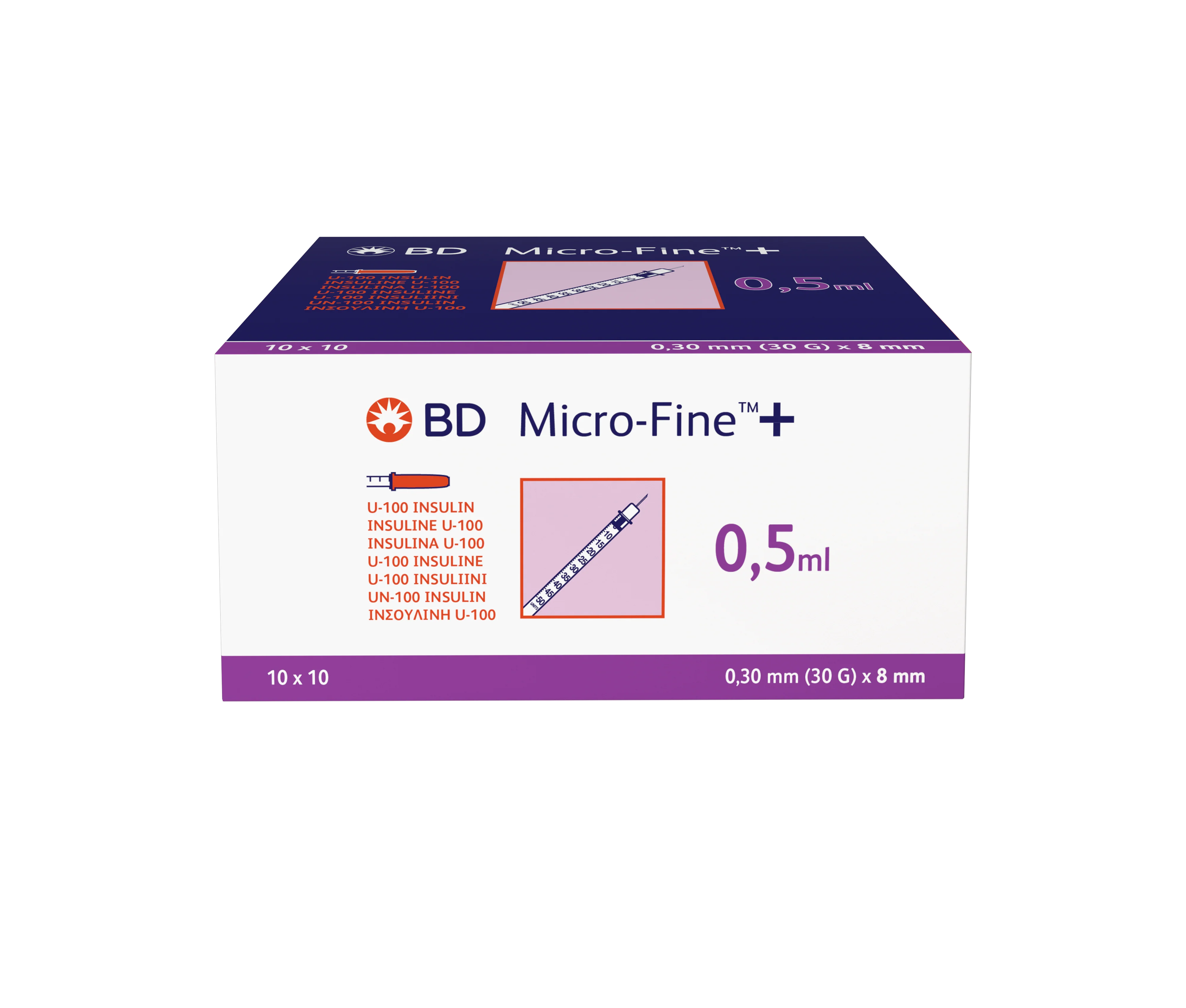 Seringue à insuline avec aiguille BD Micro-Fine - Image 2
