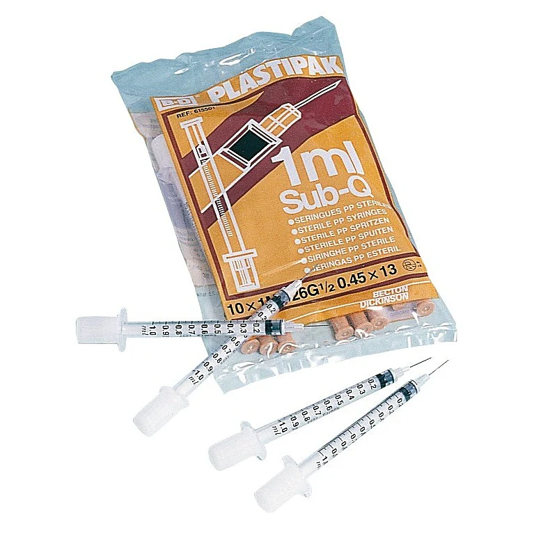 Seringue de précision BD Plastipak avec aiguille Micro-fine + sertie x100 - Image 3