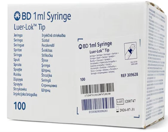 Seringue BD Plastipak à tuberculine 1ml Luer Simple x120 - Image 4