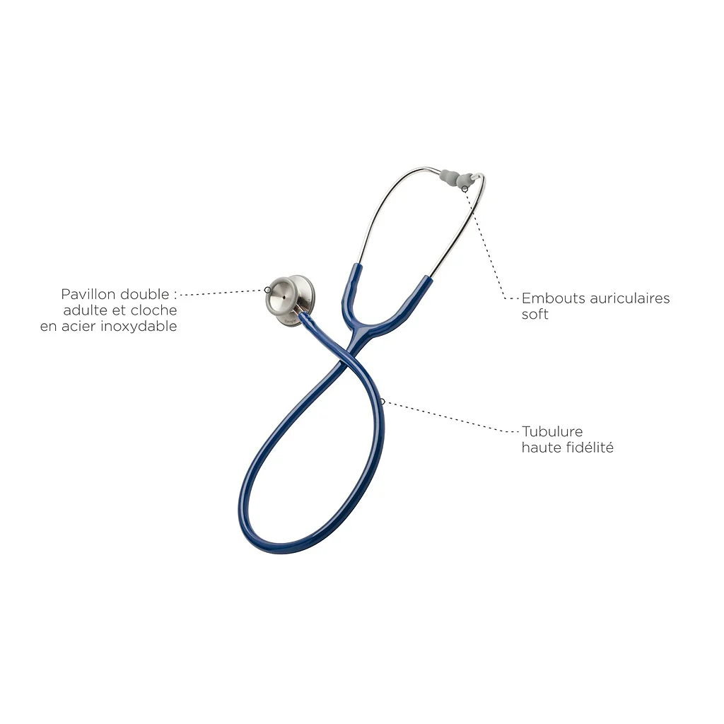 Stéthoscope Spengler Magister Double Pavillon Adulte - Image 2
