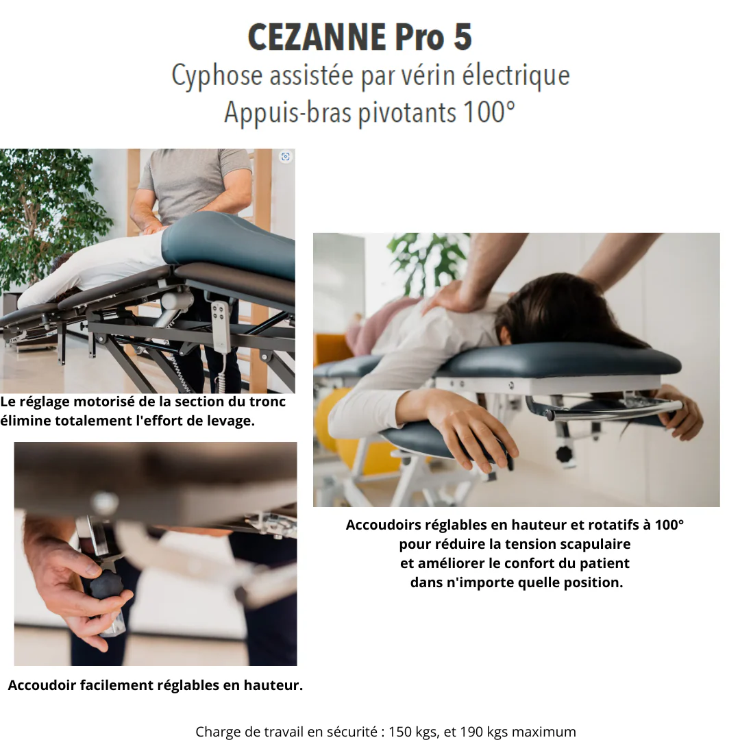 Table de massage 3 plans CEZANNE PRO 5 Ferrox - Image 3